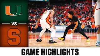 Miami vs. Syracuse Game Highlights | 2023-24 ACC Men’s Basketball