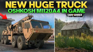 New Huge Truck Improved Oshkosh M1120A4 in SnowRunner Must Own For Hard Regions