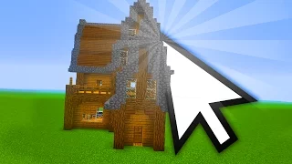 DOMEK JEDNYM KLIKNIĘCIEM W MINECRAFT?