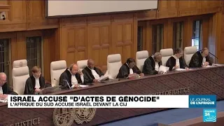 L'Afrique du Sud accuse Israël "d'actes de génocide" devant la CIJ • FRANCE 24