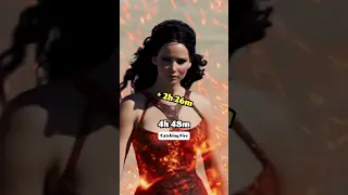 How long does it take to watch all 5 HUNGER GAMES movies?