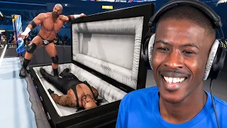 Playing a Casket Match in WWE 2K24 vs Smallafro!