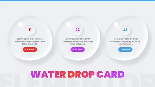 Elementor Water Drop Card Hover Effect | WordPress Elementor Pro Tutorial | Elementor Tips & Tricks