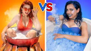 Défi Du Chaud VS Froid / Fille En Feu VS Fille Glaciale