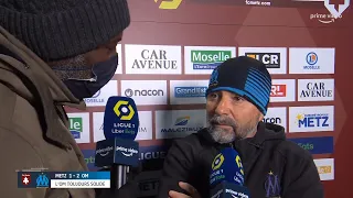 FC Metz 1-2 OM • Jorge Sampaoli analyse la victoire de l'OM ! • HD