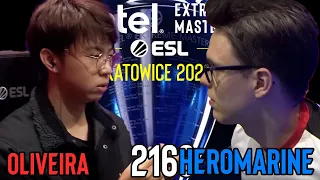 🇨🇳 Oliveira (T) vs 🇩🇪 HeroMarine (T) - Round of 12 - IEM Katowice 2023 - StarCraft 2 - Cast 2163