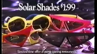 Pizza Hut with Solar Shades for Back to the Future Part II (1989 Commercial)