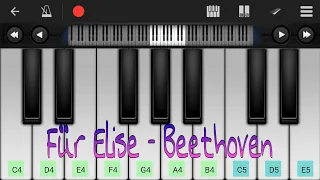 Beethoven - Fur Elise Piano notes