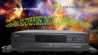 TOSHIBA SD-2705 5 DISC DVD PLAYER AND CHANGER PRODUCT DEMO