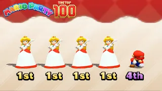 Mario Party The Top 100 - Ice Peach Wins By Doing Absolutely Everything
