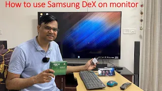 (Hindi) How to use Samsung DeX on Monitor or TV with Galaxy S22 Ultra