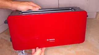 Bosch TAT6A004 ComfortLine Red - Long slot toaster | Φρυγανιέρα 1,090W