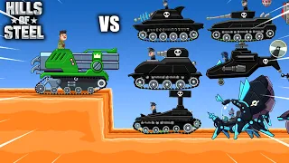 Hills Of Steel - BUCK Tank VS ALL BOSSES Walkthrough Tank Game Android IOS Gameplay