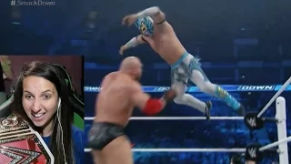 WWE Smackdown 4/21/16 Ryback vs Kalisto