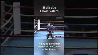 Hasta aquí llegó el récord de KO’s en el 1er round para Edwin Valero