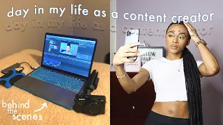 day in my life as a content creator // behind the scenes of EVERYTHING! *what y'all don't see*