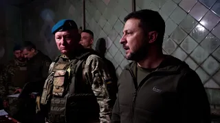 Президент відвідав передові позиції воїнів ЗСУ на Донеччині