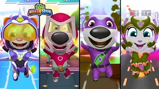 New Update!Talking Tom Hero Dash Titanium Tom vs Red Blame Ben vs Hurricane Hank vs Blue Wave Angela