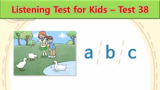 Listening Test for Kids | Test 38