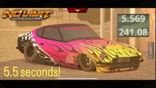 No Limit Drag Racing 2.0: 5.56 Datsun Fairlady Z Tune! *PATCHED*