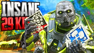 INSANE Caustic 29 KILLS and 5,400 Damage Apex Legends Gameplay Season 19