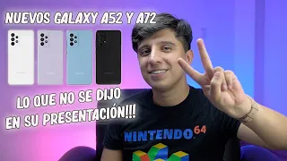 Samsung Galaxy A52, A72 y A52 5G: Toda la información en español