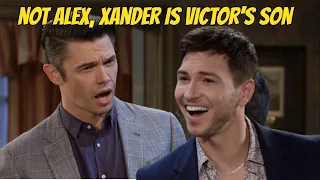 There was a mistake, not Alex, Xander is Victor's son Days of our lives spoilers on peacock