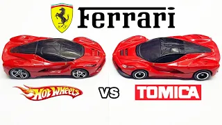 Manufacture Comparison - Hot Wheels Vs Tomica Ferrari LaFerrari