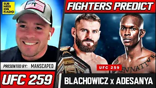 FIGHTERS PREDICT: Jan Blachowicz vs. Israel Adesanya | UFC 259