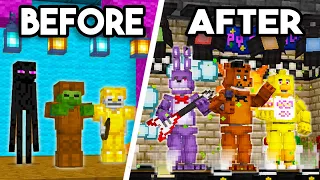 I BUILT my own FNAF 1 Pizzeria in Minecraft PE!