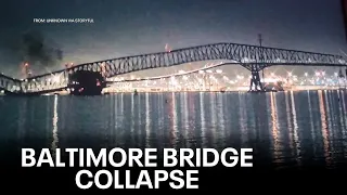 Baltimore's Francis Scott Key Bridge collapses after struck by container ship