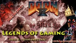 Doom 2 (jDoom) 100% walkthrough - Level 8 Tricks and Traps (all secrets)