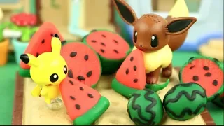 【ポケモンおもちゃ物語】ピカチュウのスイカ畑