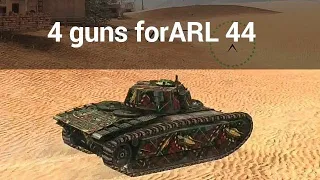 ARL 44 gun comparison WoT Blitz