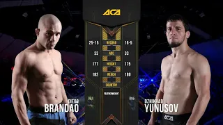 Диего Брандао vs. Джихад Юнусов 2 | Diego Brandao vs. Dzhihad Yunusov 2 | ACA 112 - Grozny