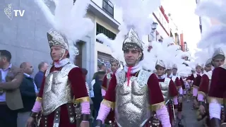 Recorrido de los Armaos de la Centuria Romana Macarena Jueves Santo tarde