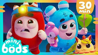 Cos'è quel suono? 😨🌙 | Cartoni Animati 📺 | Video divertenti | MINIBODS | Baby Oddbods Italia