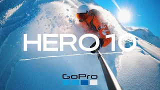 GoPro HERO10: Skiing in 4k-120fps + Hypersmooth 4.0
