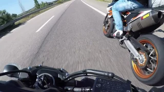 Yamaha MT07 vs Ktm 690 SmcR