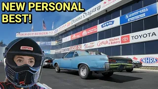 I RACED My Car At Pomona Dragstrip – Hunting For 12s (In n Out 75th Anniversary)