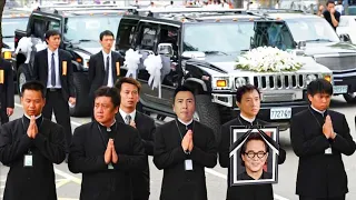 ¡EN EL TRÁGICO FUNERAL DE Jet Li! Jackie Chan y millones de fans no pudieron ocultar sus emociones