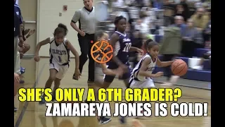 Zamareya "Lil Mama" Jones Is THE BEST 11 YEAR OLD IN THE HOOPSTATE!?! Dominates Middle School!