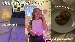 fall reset routine 🍂 cozy & productive vlog!