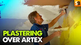 Plastering Over Artex  DIY