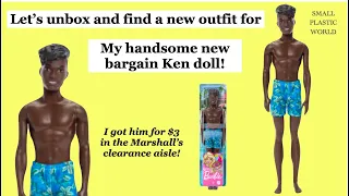 I got a new bargain Ken doll - let's check him out and find him a new outfit to wear!
