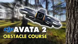 DJI Avata 2: Obstacle Course In Sports Mode (Crash)