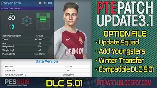 PES 2019 Option File For PTE 3.1 [DLC 5.01] #09-05-2019