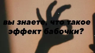 вы знаете, что такое эффект бабочки?