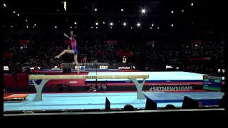 Tang Xijing (CHN) Balance Beam All Around 2019 Stuttgart World Championships