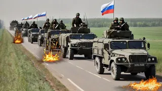 Today! 760 Russian Convoy Ends TRAGICALLY After Deadly American Weapons Attack